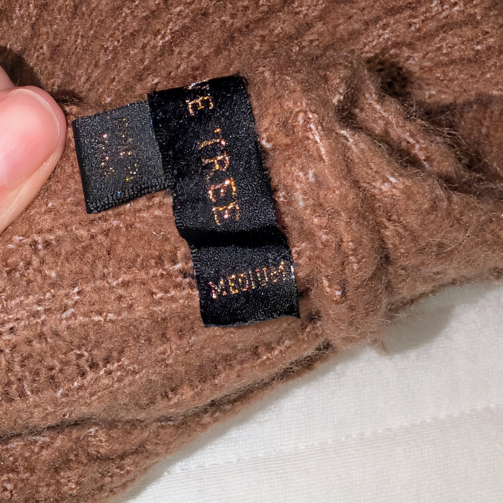 Love Tree Brown V-Neck Ribbed Sweater - Picture 6 of 6
